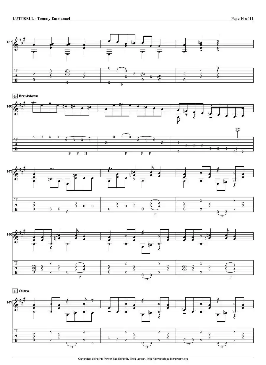 tommy emmanuel：luttrell（指弹吉他）