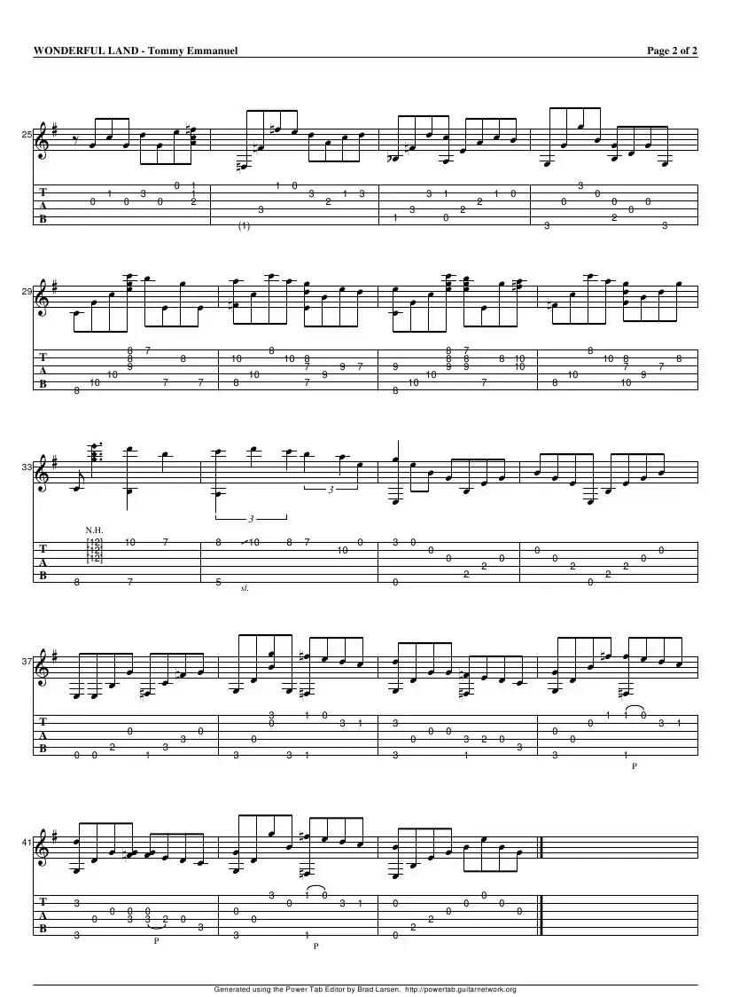 tommy emmanuel：wonderful land live（指弹吉它）