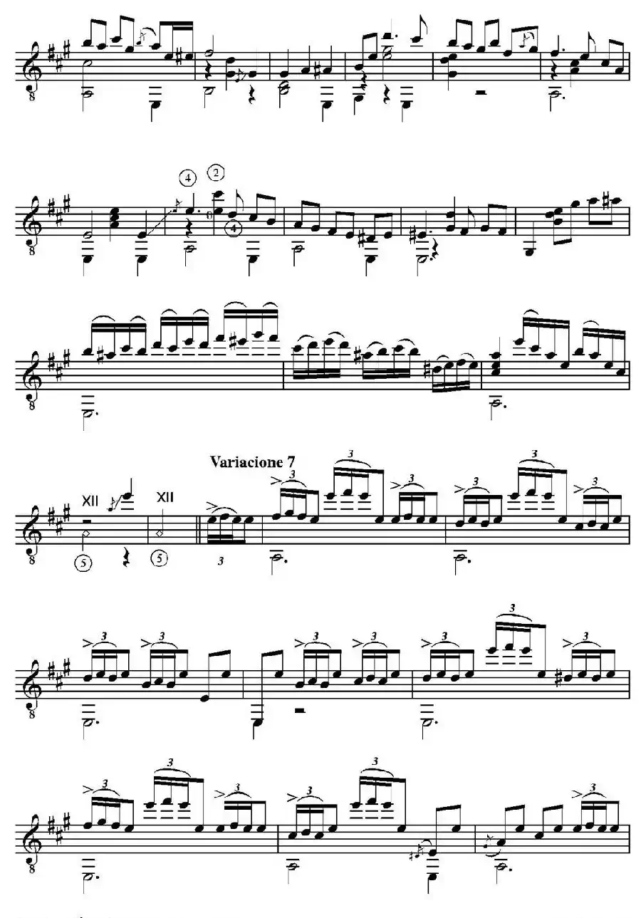 EL CARNAVAL DE VENECIA(Grande variaciones sobre un tema de Niccolo Paganini)（古典吉他）