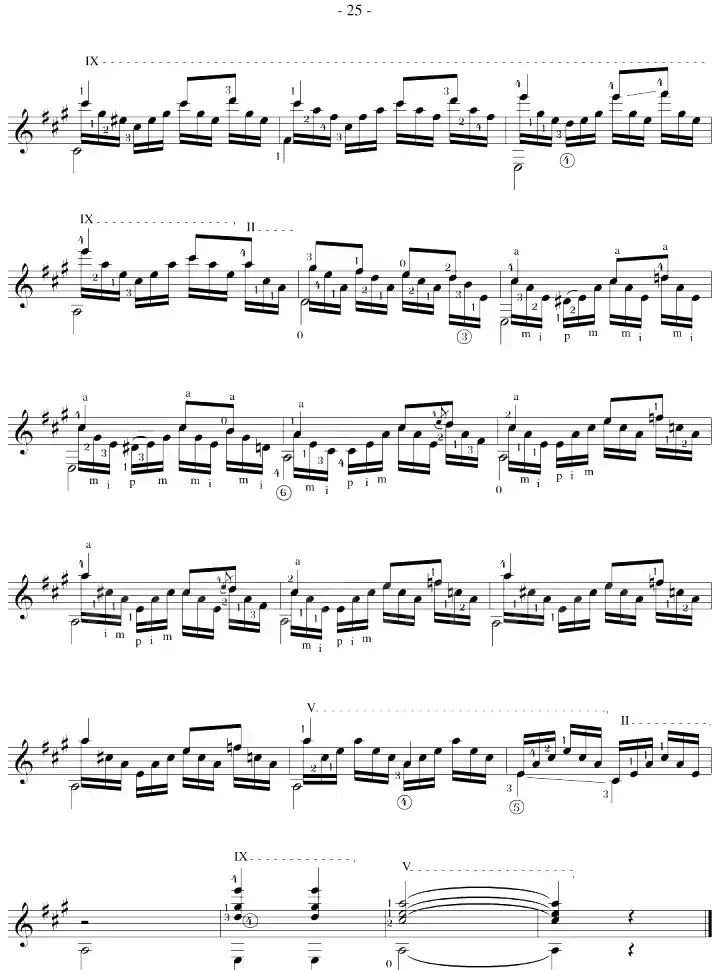 Fernando Sor《12 Studies,Op.31》（STUDY 12）