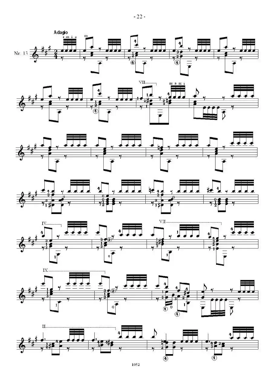 索尔·克斯特26首练习曲之11——15