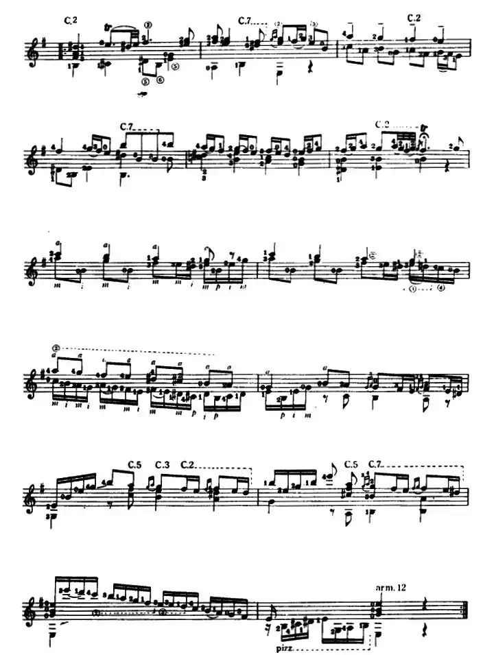 e小调奏鸣曲（古典吉他）