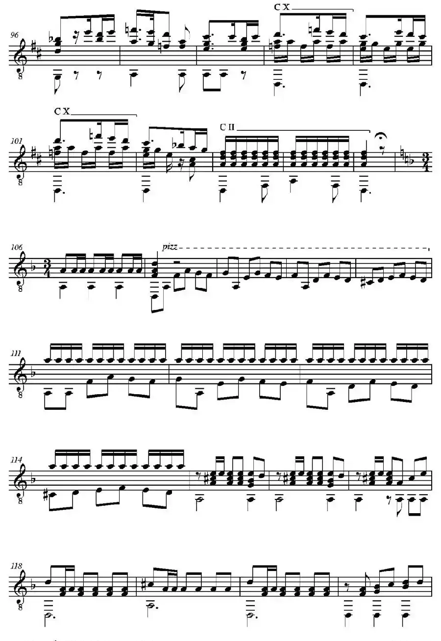 FANTASIA(Sobre motivos de la Zarzuela Marina de Juan Emilio Arrieta)（古典吉他）