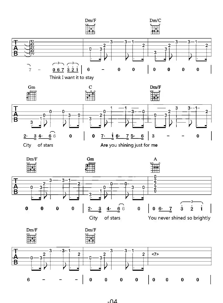 City Of Stars（来玩吉他版）