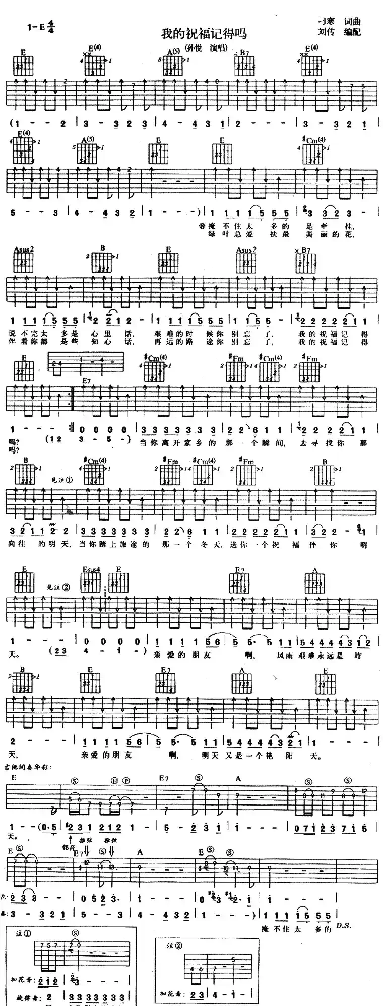 我的祝福记得吗