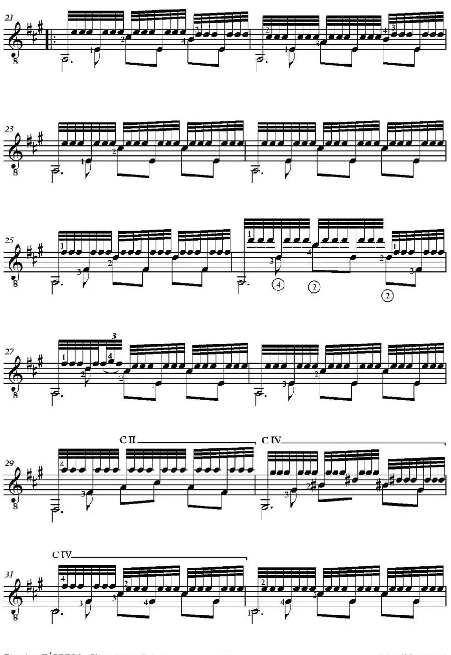 RECUERDOS DE LA ALHAMBRA(Hommage a I'eminent artiste Alfed Cottin)（古典吉他）