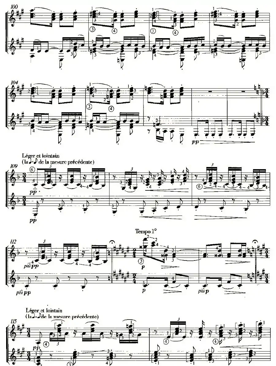 LA SOIRER DANS GRENADE（双吉他）