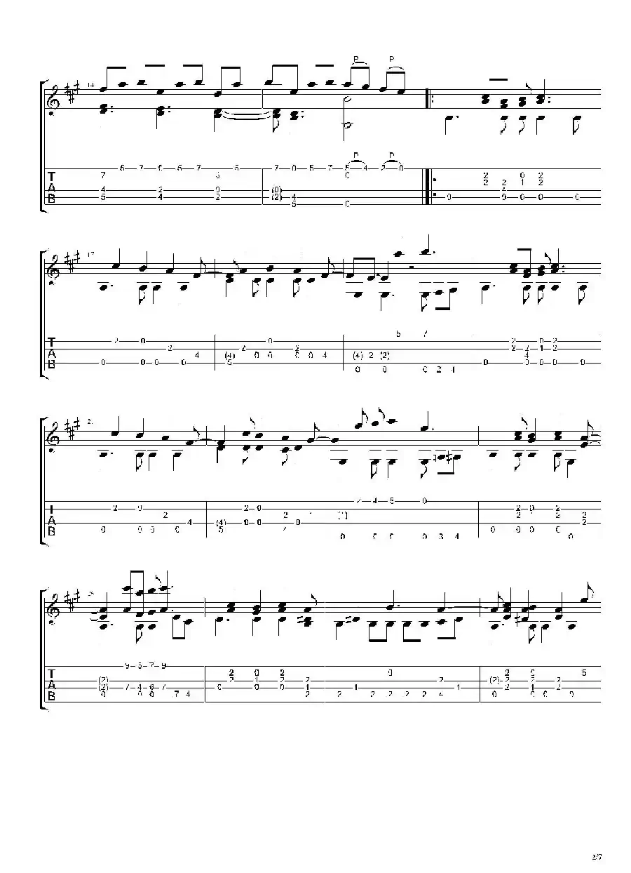 古典吉他：The Beatles：Here Comes The Sun