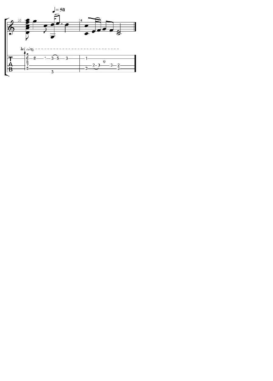 云上太阳（吉他指弹谱）