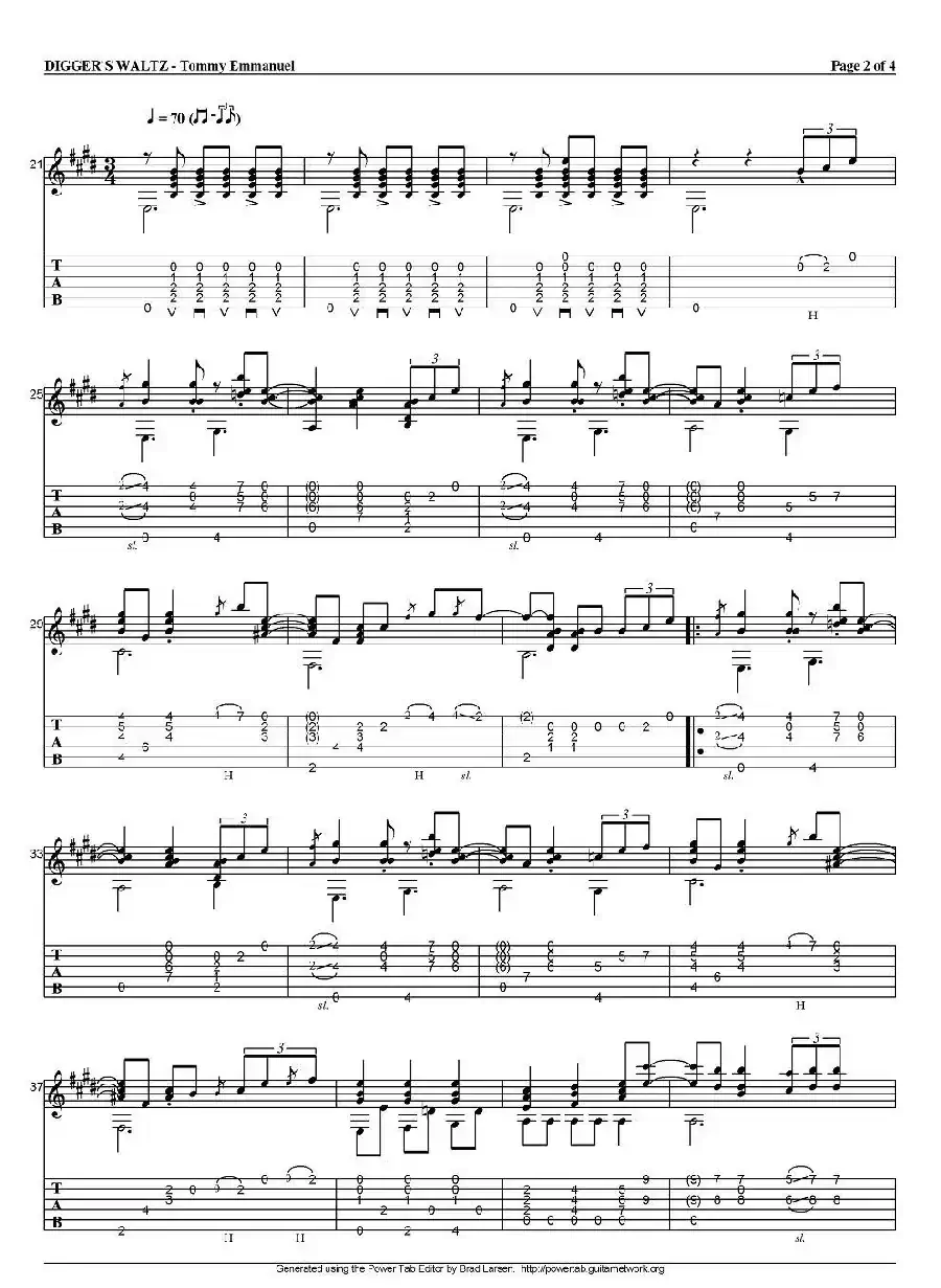 tommy emmanuel：diggers waltz（指弹吉他）