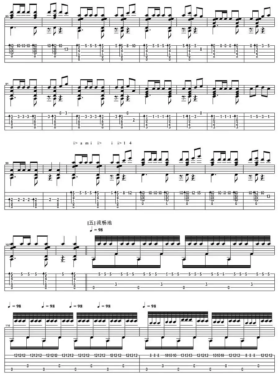 彝族舞曲（指弹谱）