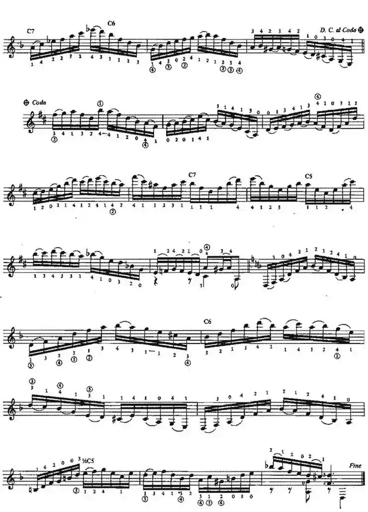 Arabescos-Estudio No.4（古典吉他）