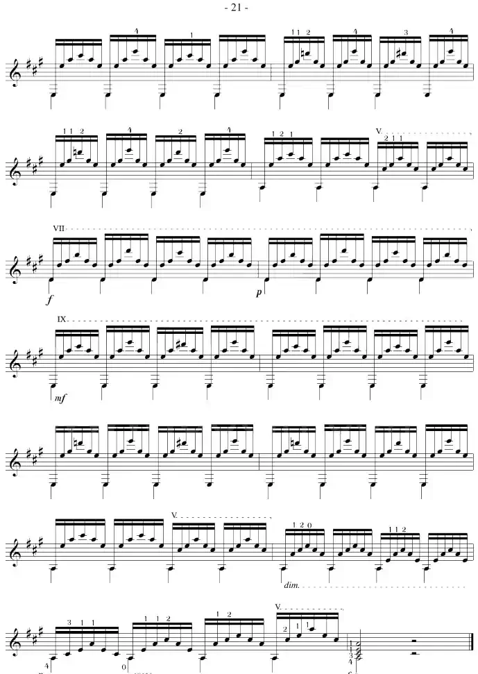 Mauro Giuliani《12 Studies,Op.48》（STUDY 12）