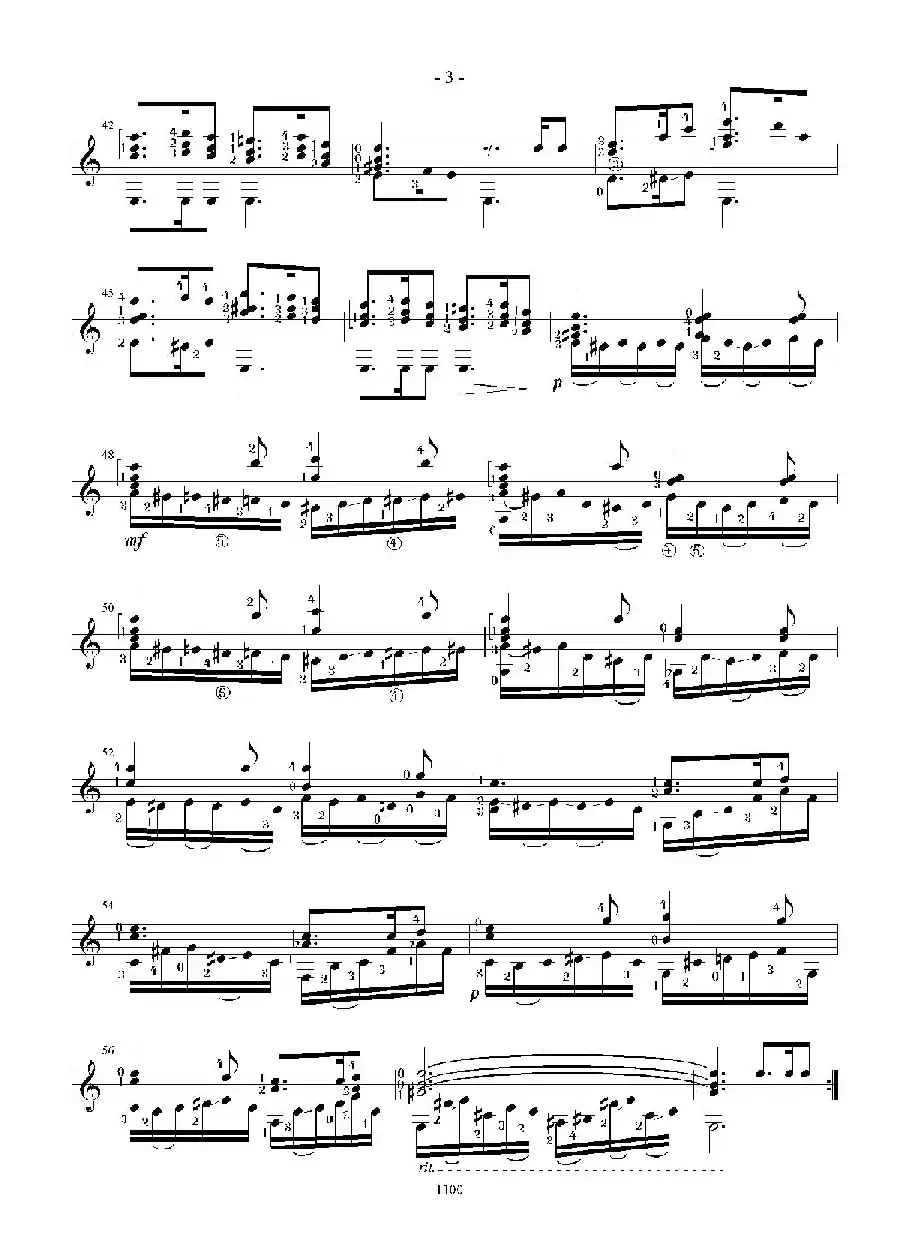 Op.47 Nr.2 Suite Espanola(Canaluna)（古典吉他）