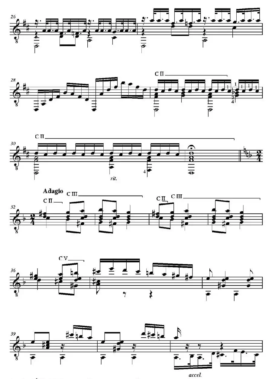 FANTASIA(Sobre motivos de la Traviata de Giuseppe Verdi)（古典吉他）