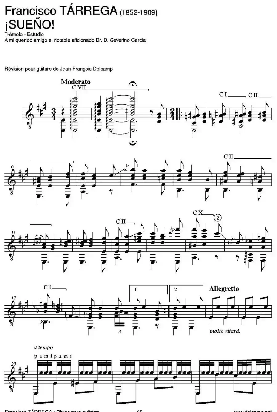 iSUENO!(Tremolo-Estudio A mi querido amigo el notable aficionado Dr.D.Severino G（古典吉他）