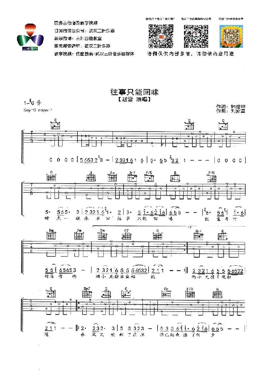 往事只能回味（武汉三叶乐器编配版）