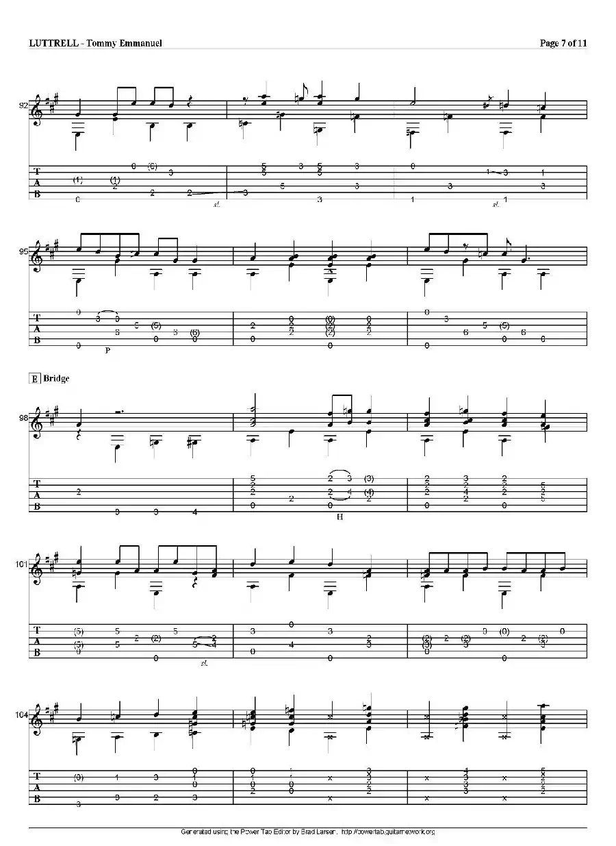 tommy emmanuel：luttrell（指弹吉他）
