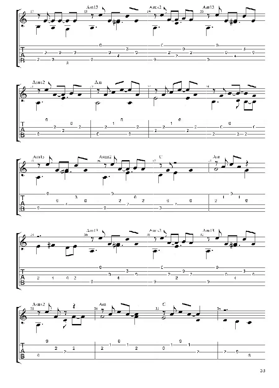 Scarborough Fair （古典吉他）