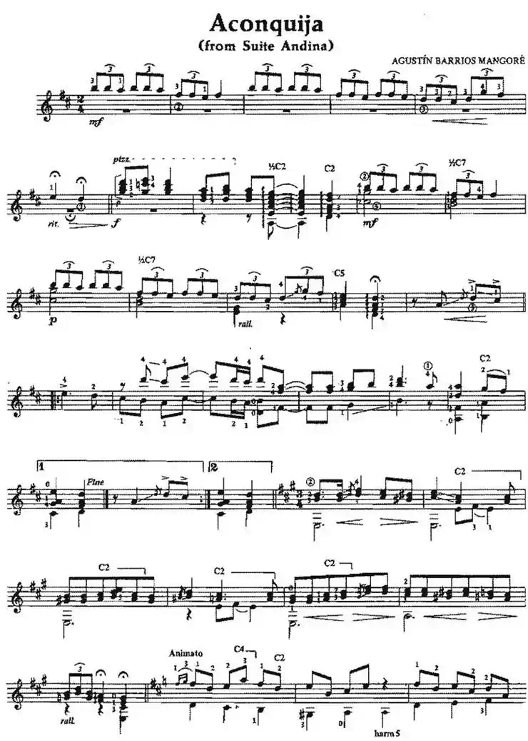 Aconquija（古典吉他）