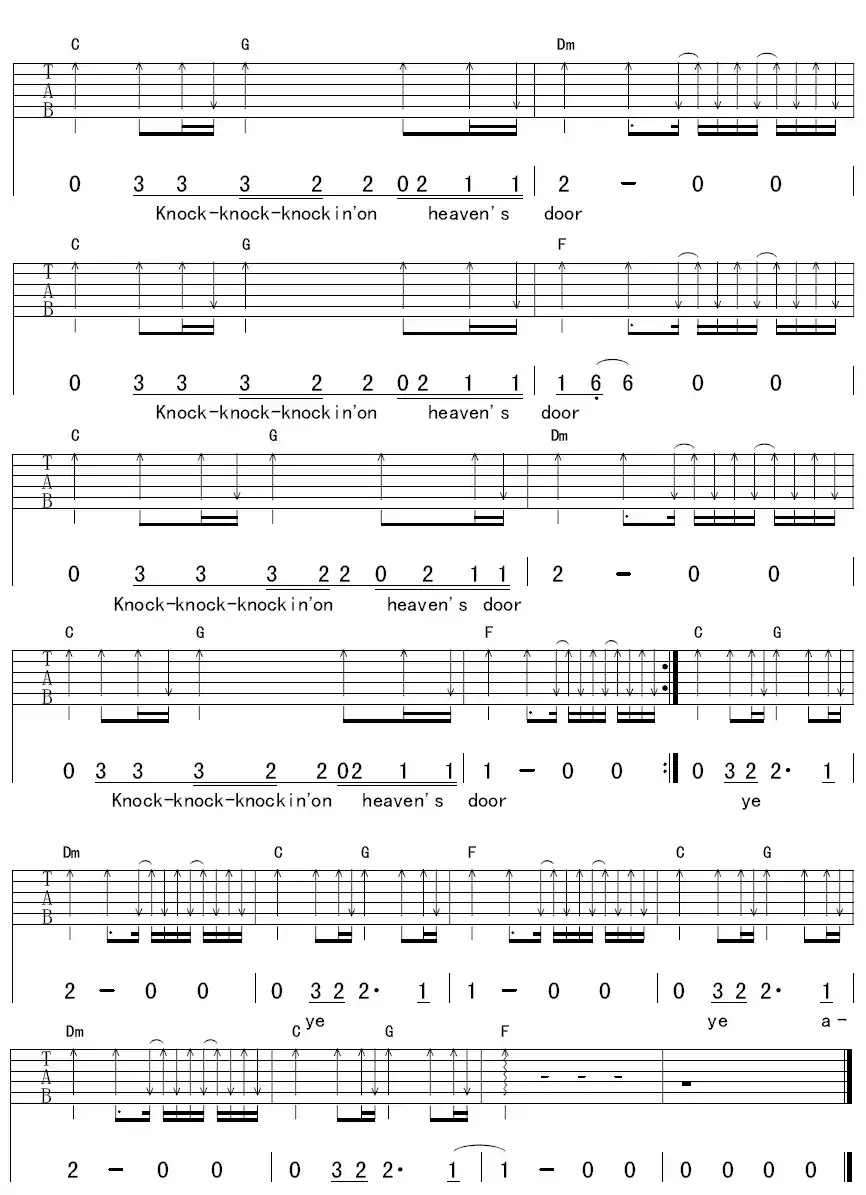 Knocking On Heavens Door