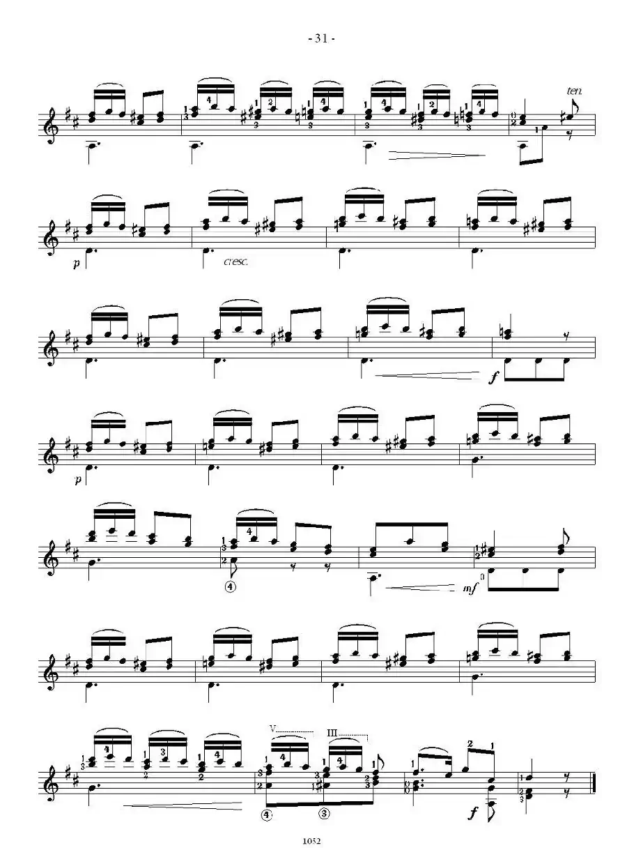 索尔·克斯特26首练习曲之16——20