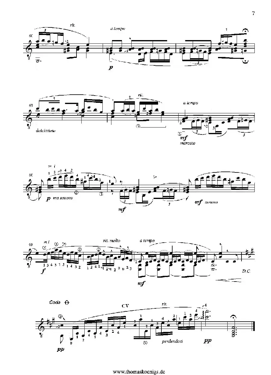 Serenata Espanola Op.181(Besser bekannt als Cadiz der Suite espanola op.47)（古典吉他）