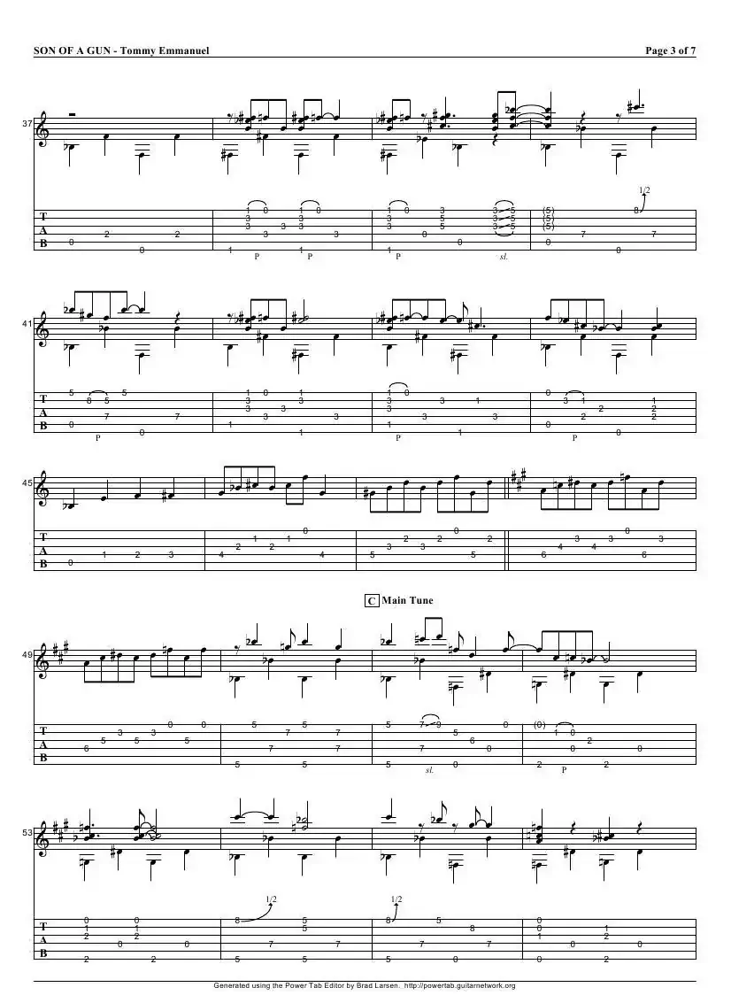 tommy emmanuel：son of a gun（指弹吉它）