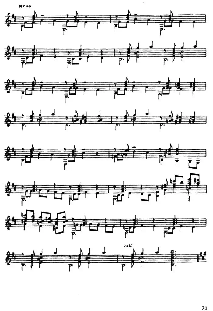 魏拉罗伯斯前奏曲五首·5（古典吉他）