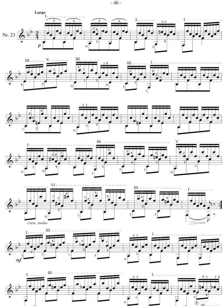 著名古典吉他练习曲（23）