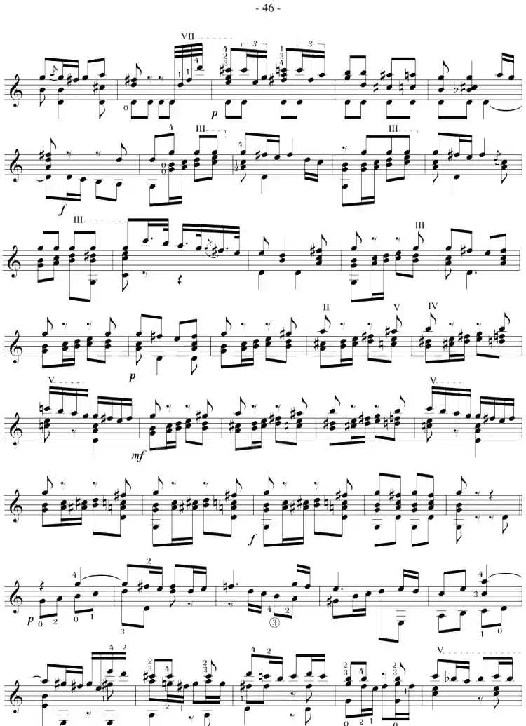 著名古典吉他练习曲（25）