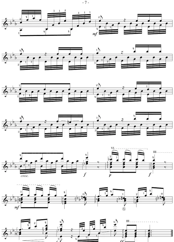 Mauro Giuliani《12 Studies,Op.48》（STUDY 15）