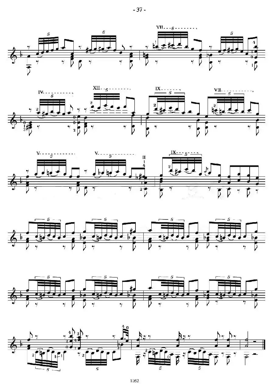 著名古典吉他练习曲（20）