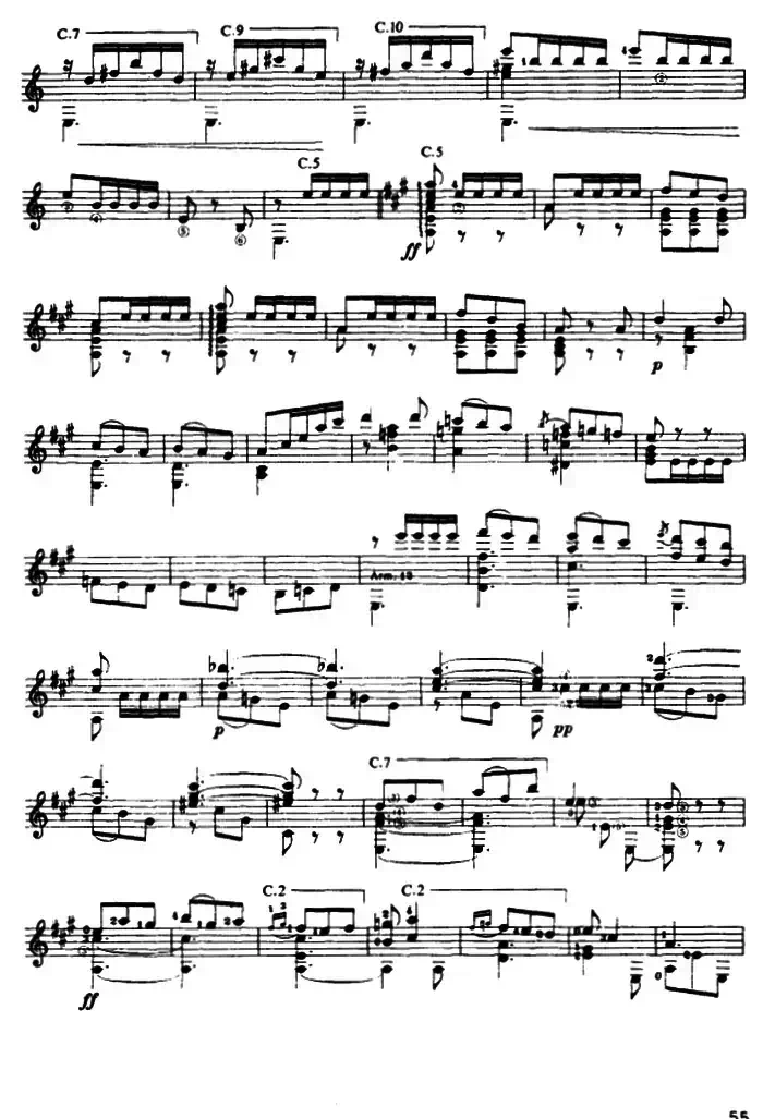 奏鸣曲·第三乐章（古典吉他）