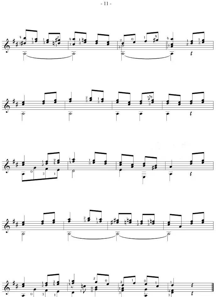Fernando Sor《12 Studies,Op.35》（STUDY 6）