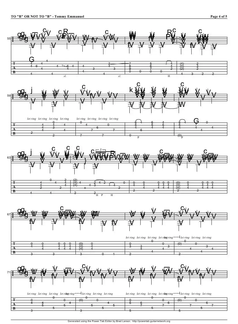 tommy emmanuel：to b or not to b（指弹吉它）