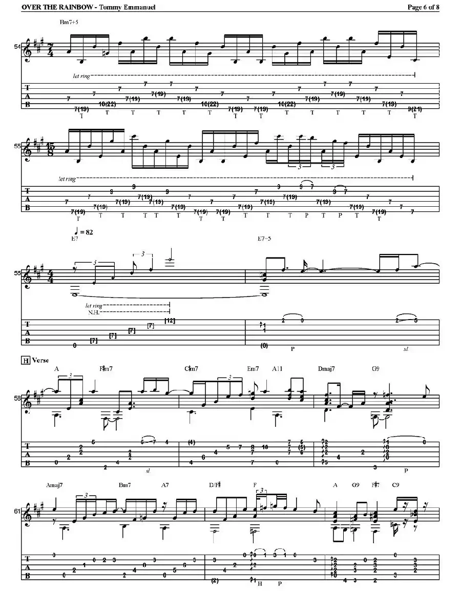 tommy emmanuel：over the rainbow（指弹吉他）