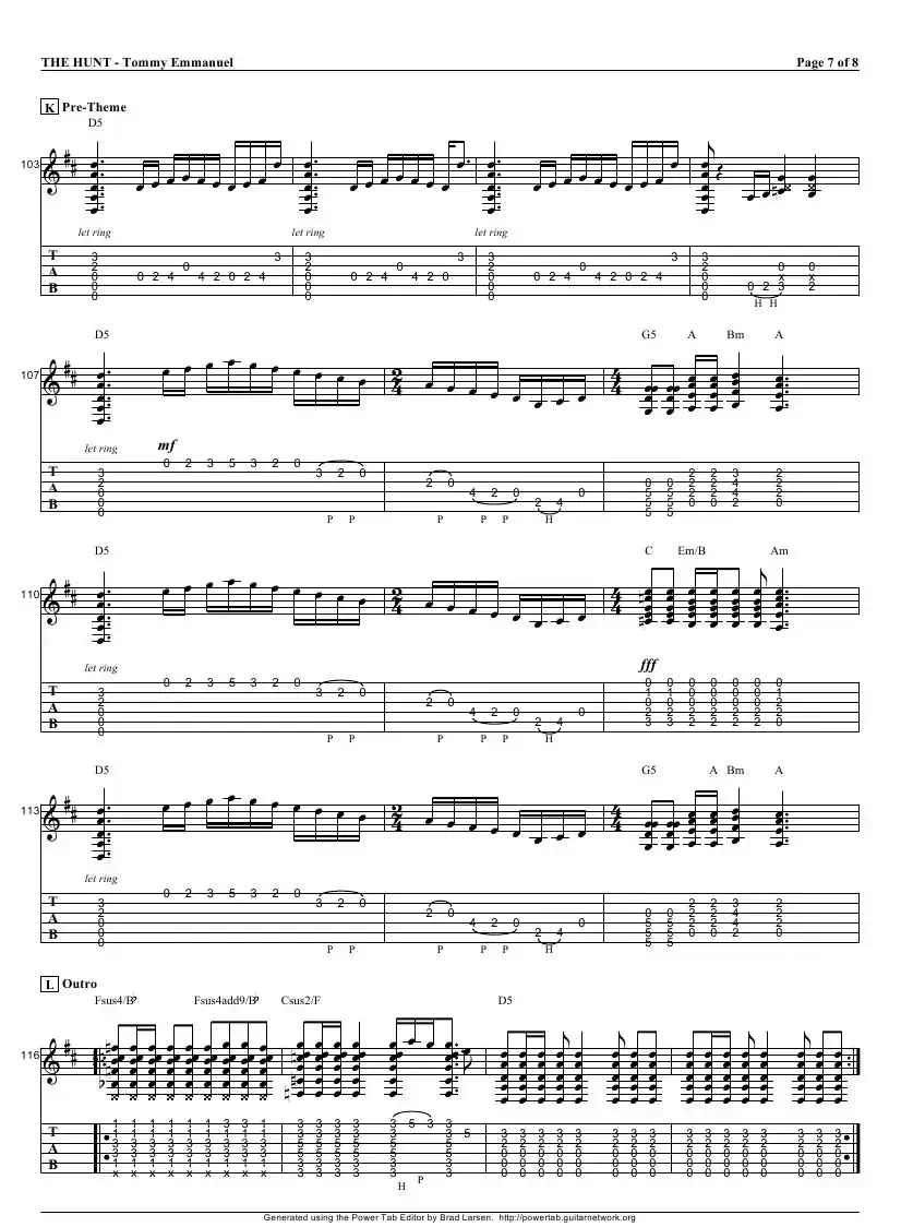 tommy emmanuel：the hunt（指弹吉它）
