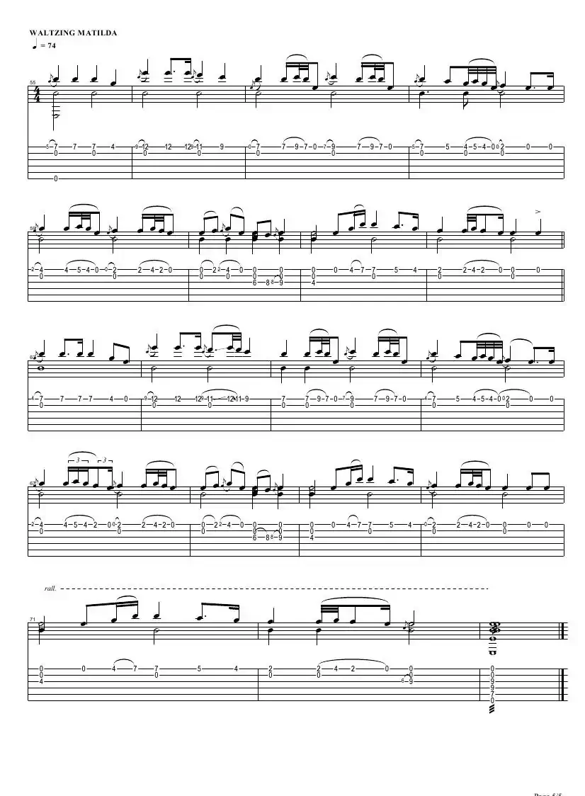 tommy emmanuel：the jolly swagman（指弹吉它）