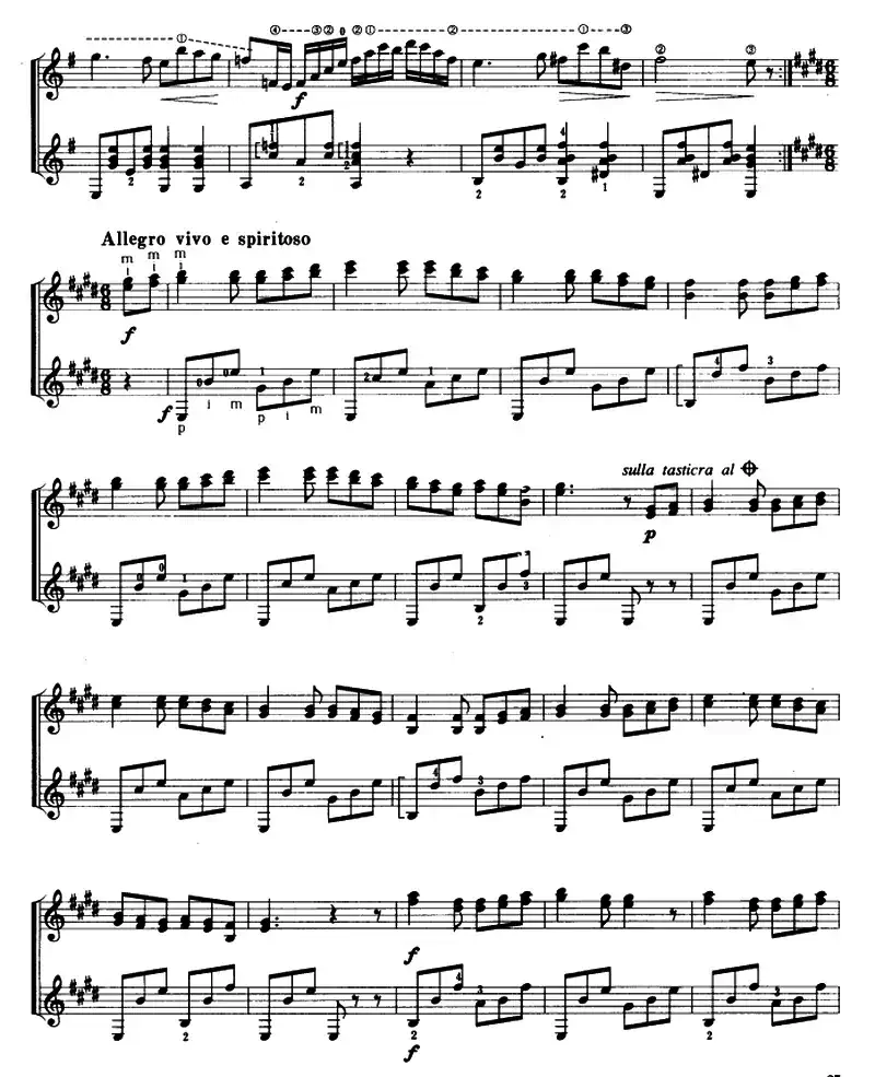 奏鸣曲（古典吉它二重奏）