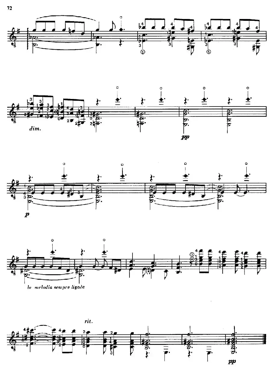 Joaquin Rodrigo Music for Guitar（罗德里戈吉他音乐P69-79（古典吉他）