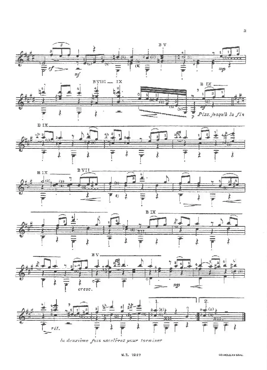 Scottisch Madrilene.- Anonyme.- Transcription Emilio Pujol（古典吉他）