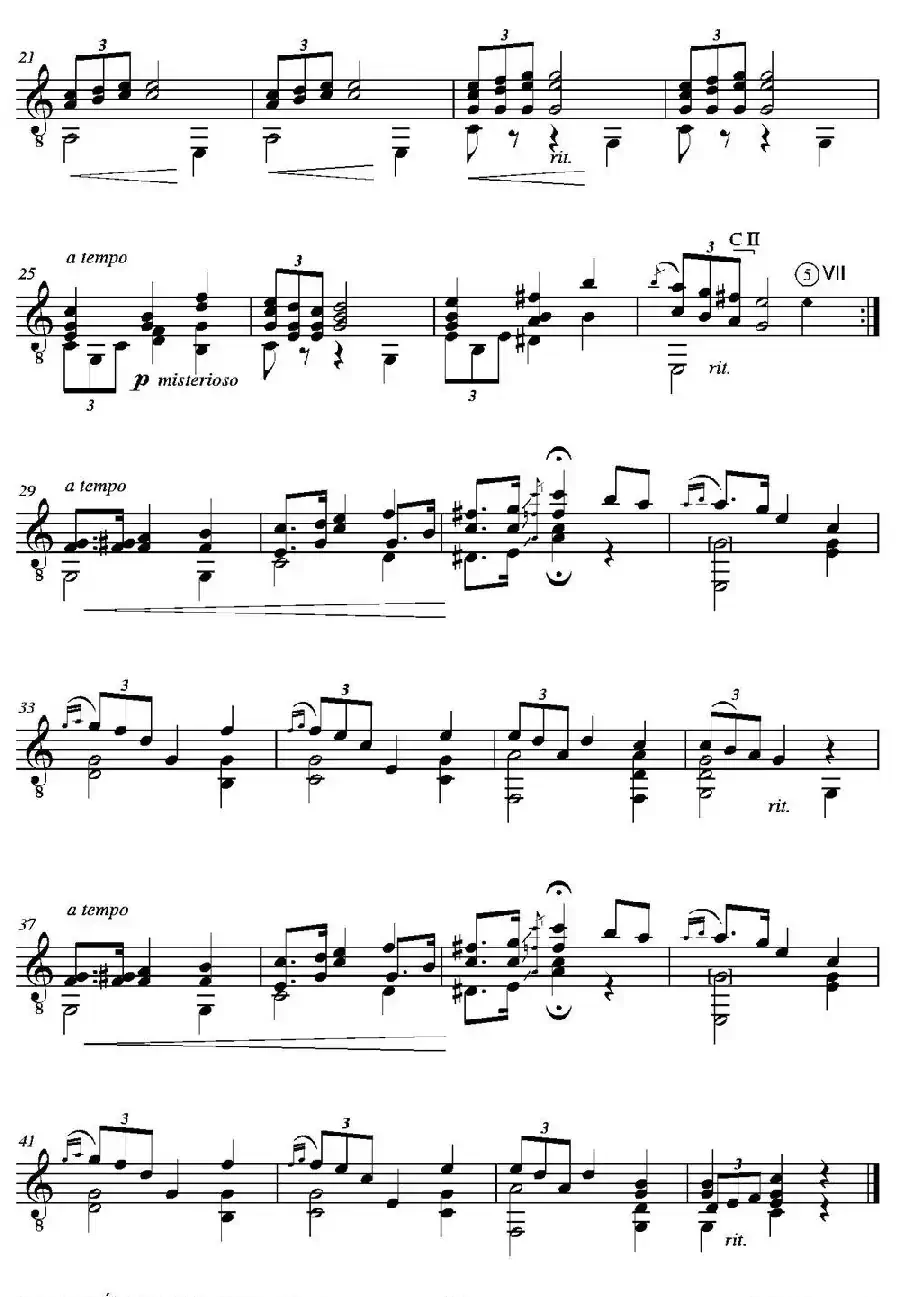 SUENO(Mazurka sobre opus 7 n1 de Frederic Chopin)（古典吉他）