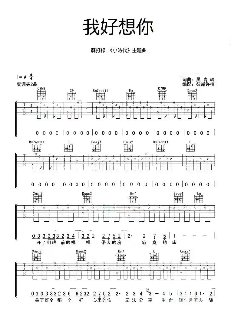我好想你（《小时代》主题曲）（彼岸徐榕编配版）