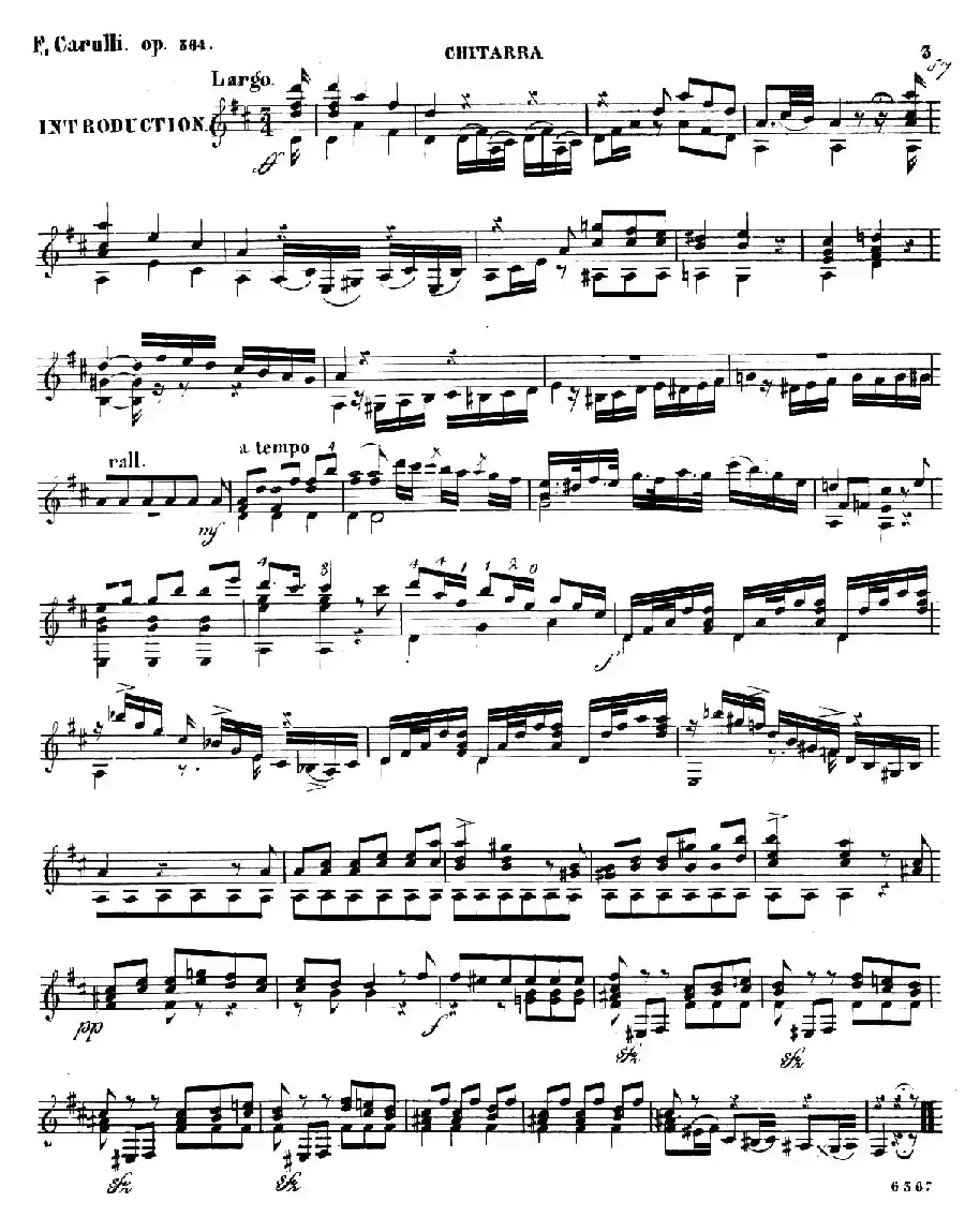 Carulli Op.364（古典吉他）