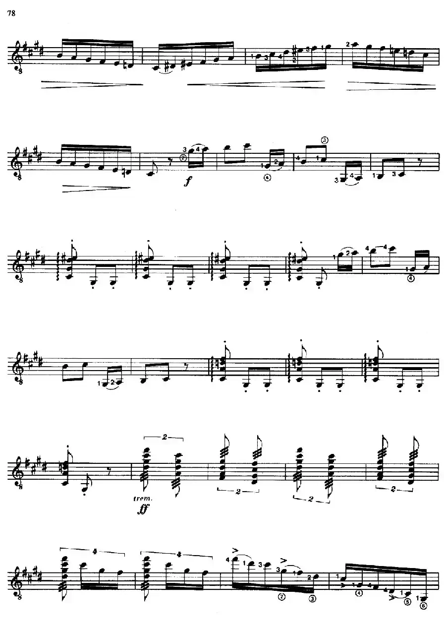 Joaquin Rodrigo Music for Guitar（罗德里戈吉他音乐P69-79（古典吉他）