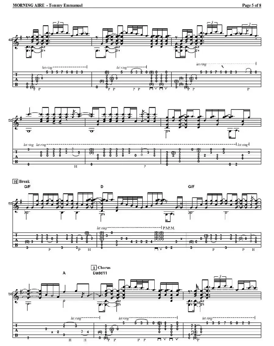 tommy emmanuel：morning aire（指弹吉他）