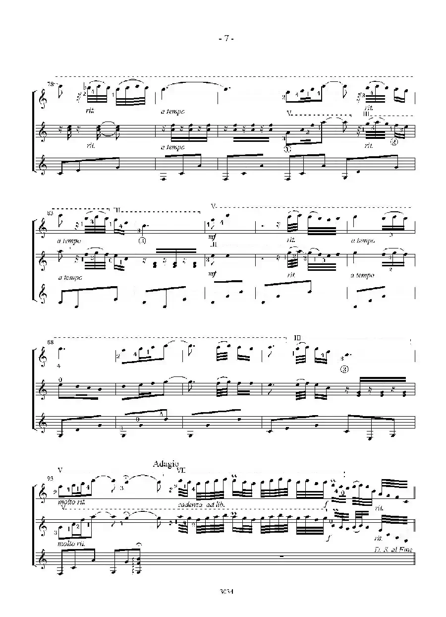 Rumores de la Caleta(Guitar TRIO)（古典吉他）