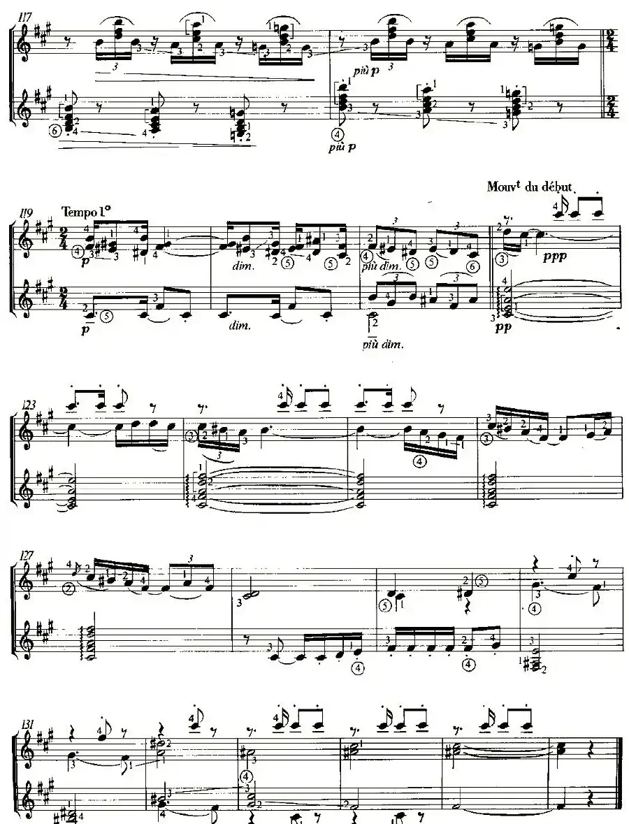 LA SOIRER DANS GRENADE（双吉他）