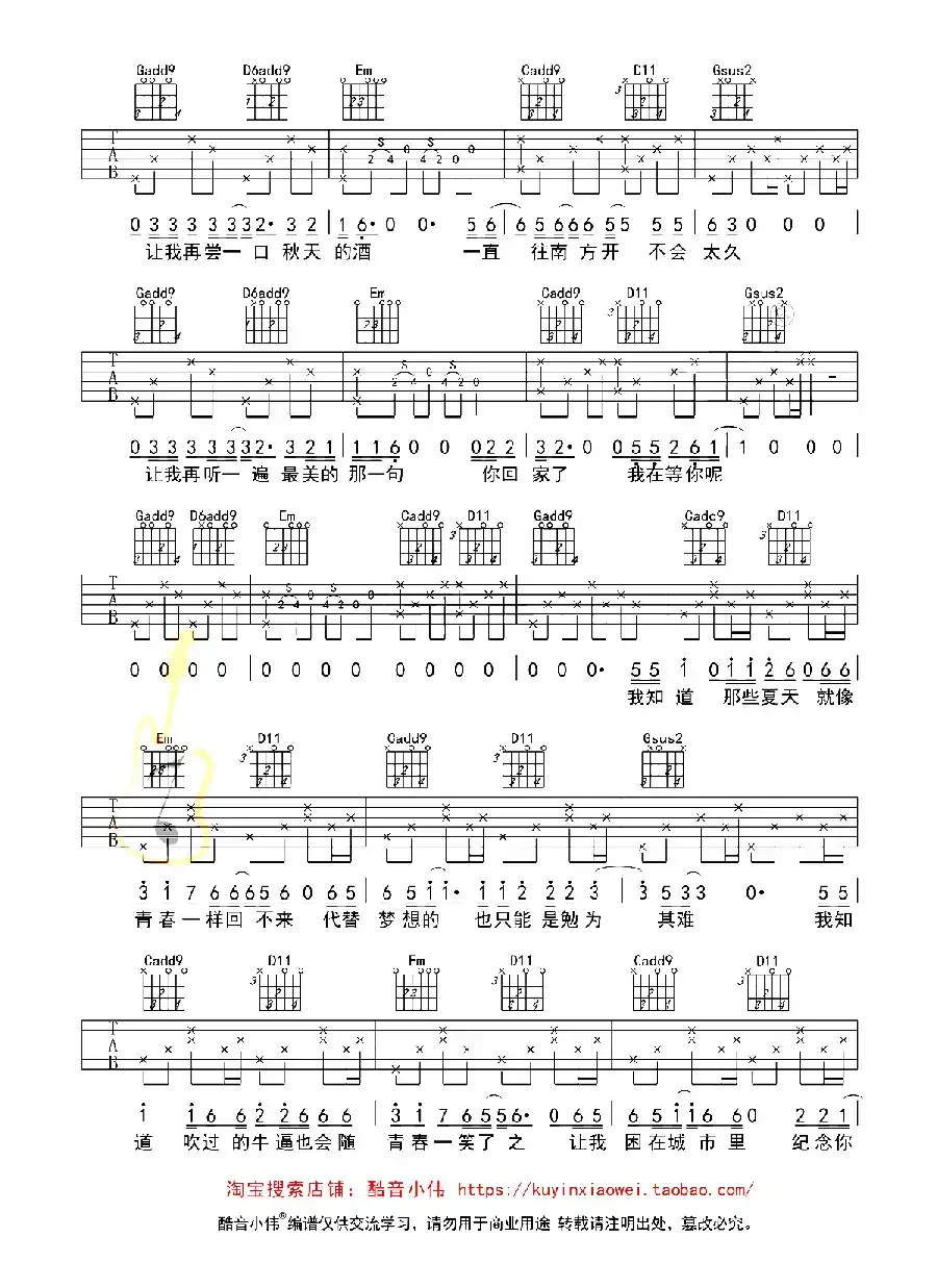 安河桥（酷音小伟教学版）